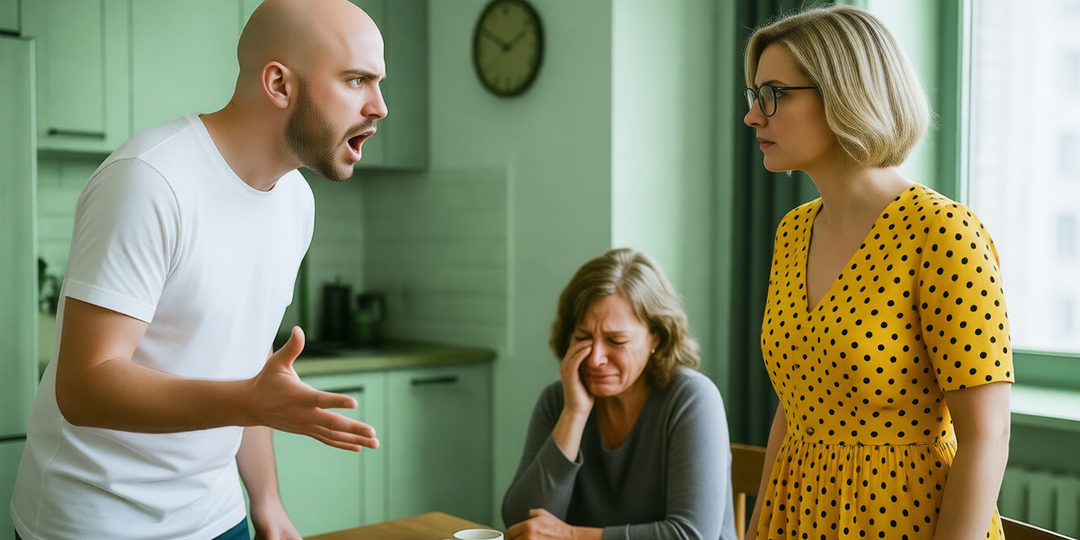 — Как ты смеешь выгонять мою мать из квартиры!