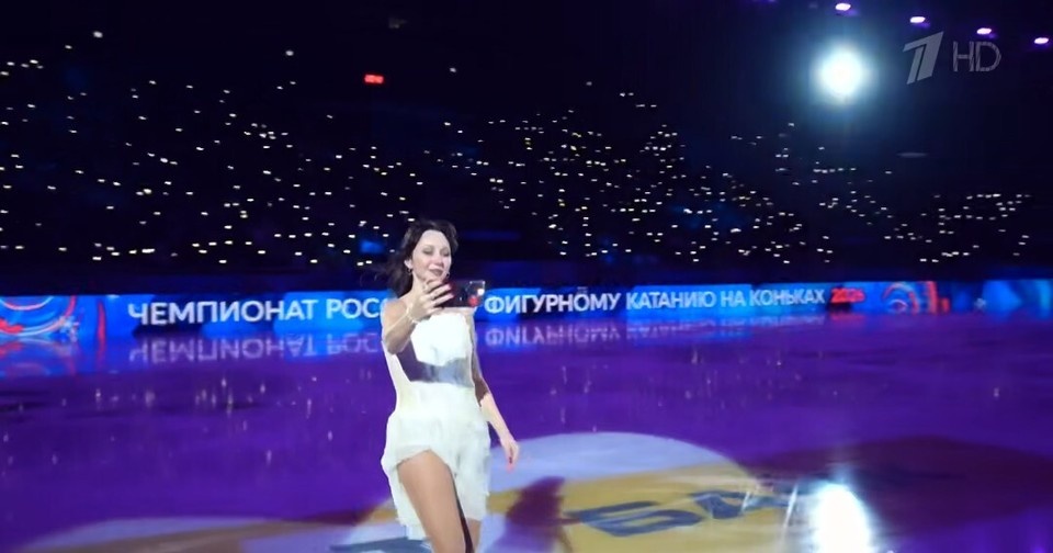    К слову, Елизавета дебютировала на ЧР в сезоне 2007/08, а прощается со спортом на ЧР-2026. Фото: стоп-кадр/Фигурное катание на Первом