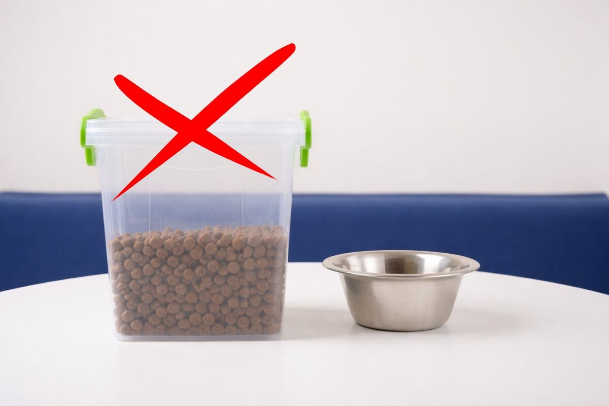 Почему нельзя пересыпать корм в контейнеры