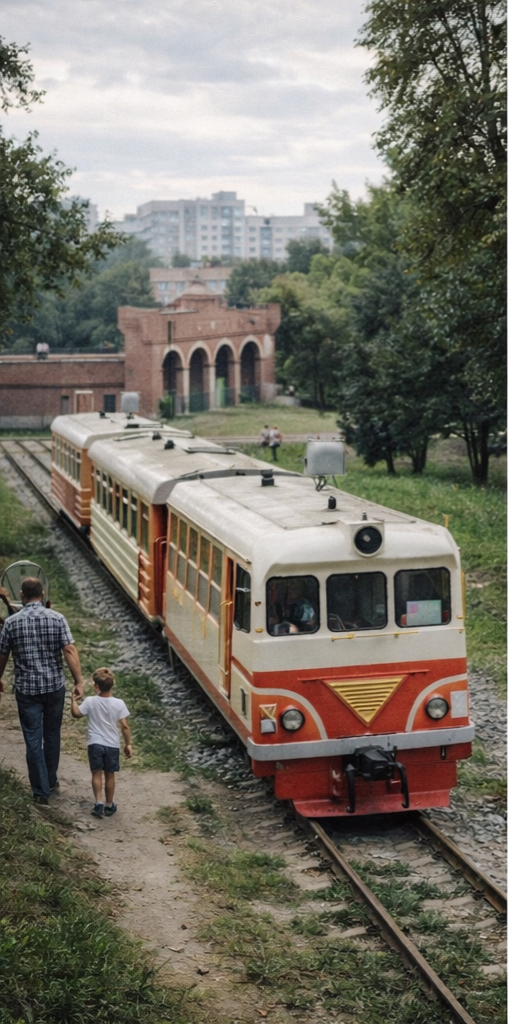 Детская железная дорога в парке — не просто аттракцион, а настоящая учебная площадка.Здесь ребята не «играли в поезд», а осваивали реальную профессию: были машинистами, проводниками, дежурными по станции. Дети проходили отбор, обучение, сдавали экзамены — и только потом допускались к «службе».Для многих это стало дорогой в жизнь: есть истории, когда мальчишки, начав «карьеру» здесь, спустя годы становились машинистами настоящих поездов РЖД.По сути, это была детская мечта, превращённая в систему воспитания, где игра становилась дорогой в будущее.
