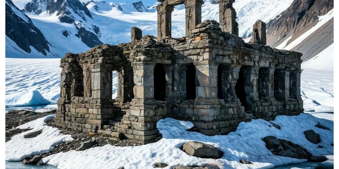 В Антарктиде оттаивают контуры строений