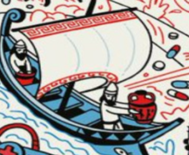 На обложке журнала "Экономист" есть изображение древнего судна. Что это может быть?