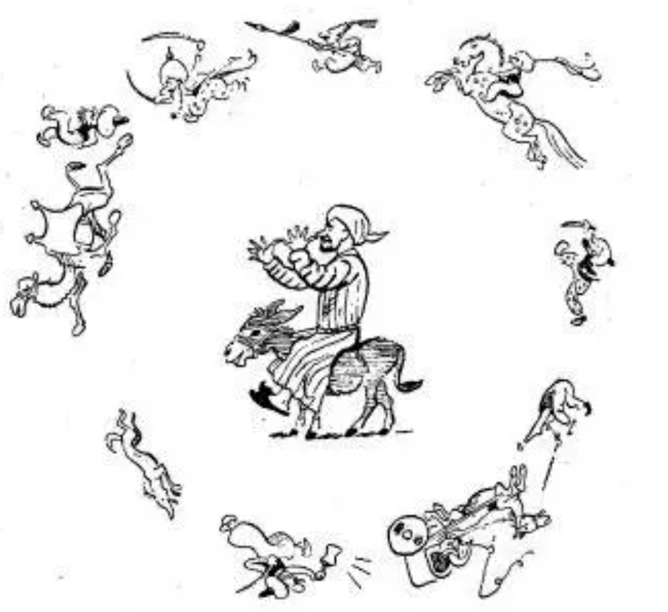 Иллюстрация к старому изданию "Ходжи Насреддина"