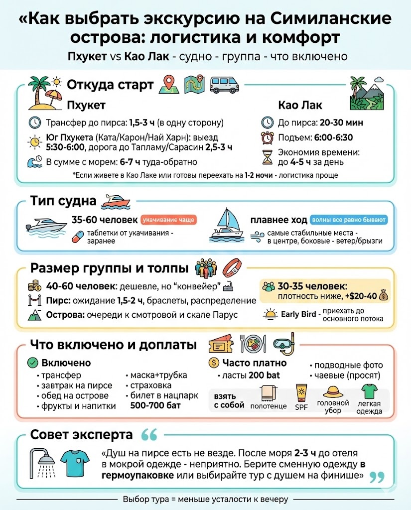 Экскурсия на Симиланские острова