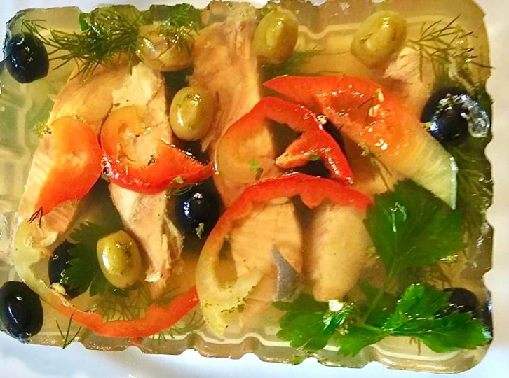 Горбуша заливная