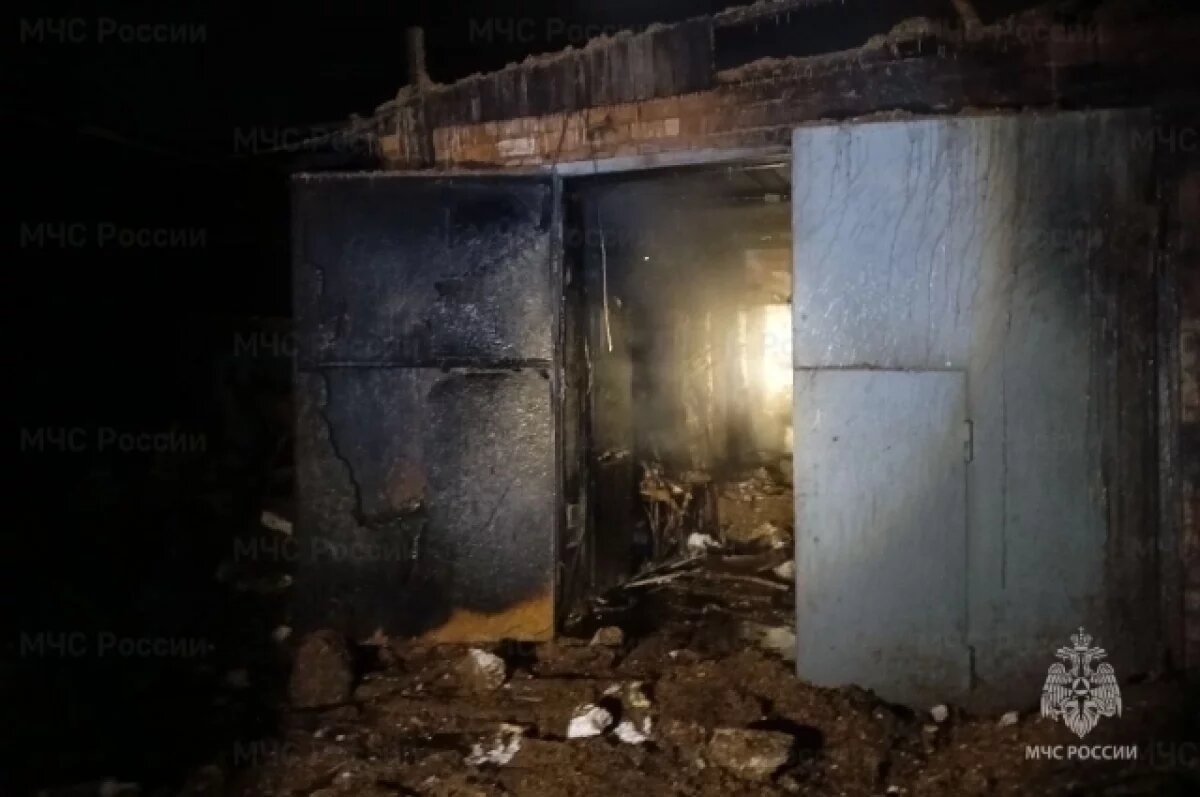    Забайкалец получил ожоги на пожаре гаража