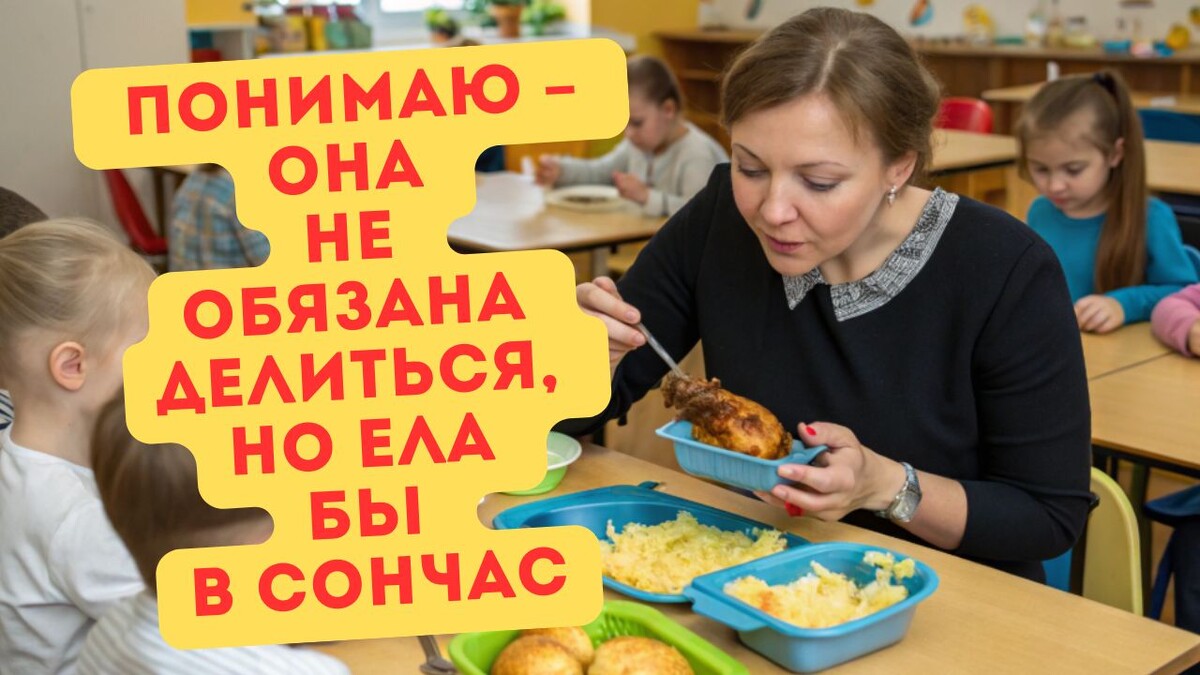 Я бы не смогла вообще есть при детях и дразнить их. Просто гастрономический абьюз, ну...