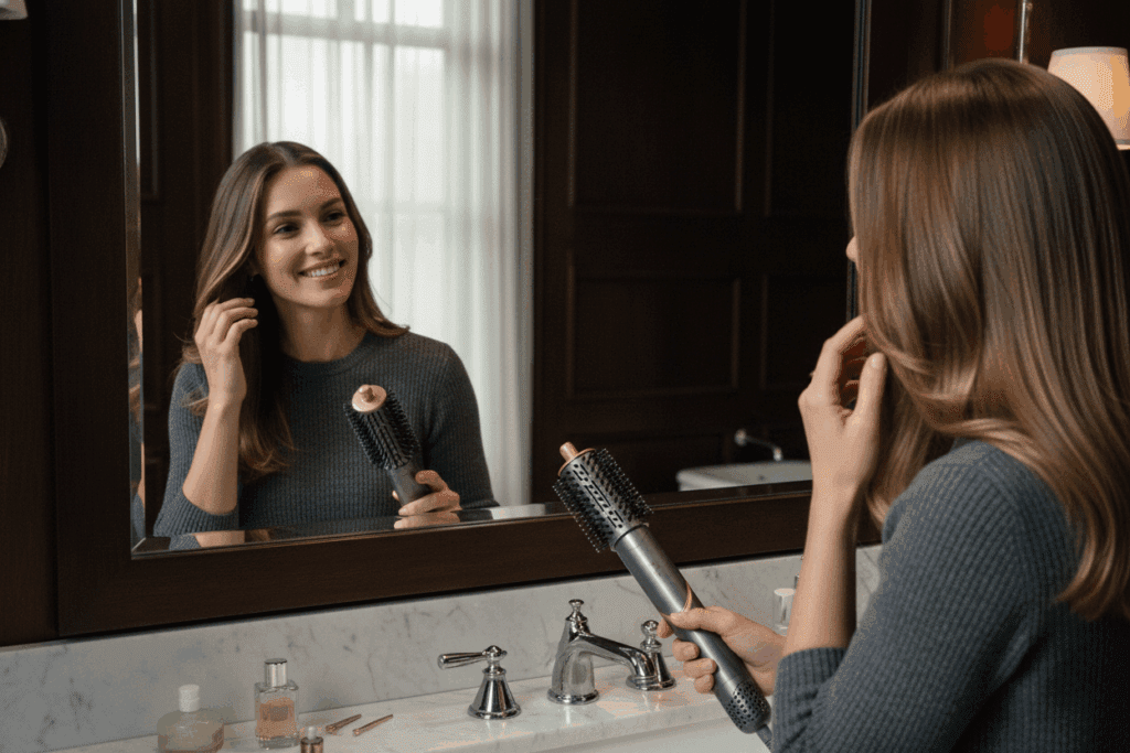    Утренний дзен: как мультистайлер освобождает 15 минут и порядок в ванной TELZEN