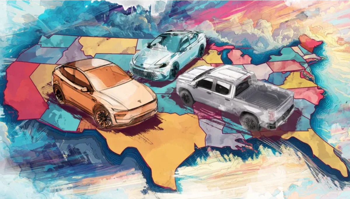 Самый популярные автомобили в США