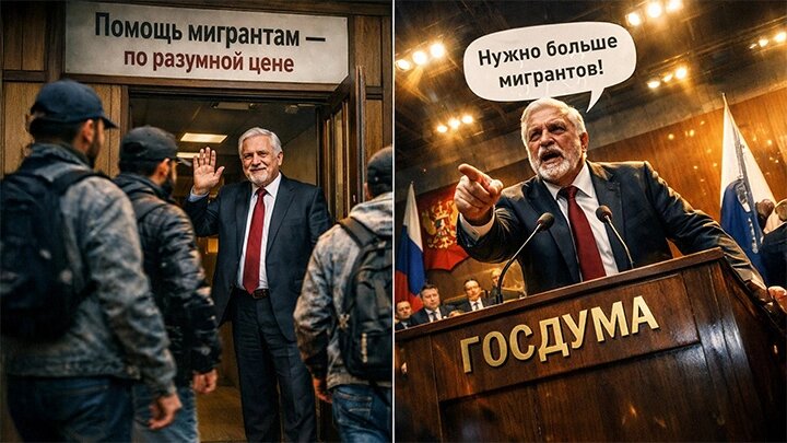 Семь миллионов друзей для депутатов. Кто пишет законы "под мигрантов" в России? Раскрываем имена, схемы и суммы