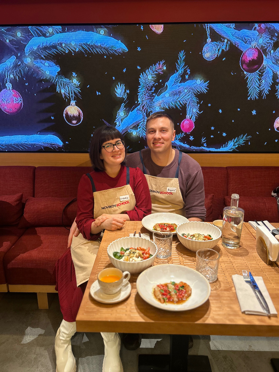 Фото автора. Уставшие, но довольные в Novikov School 