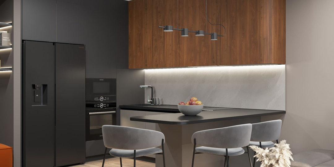 Объединение прихожей с кухней: как это выглядит на примере однушки 42 м²