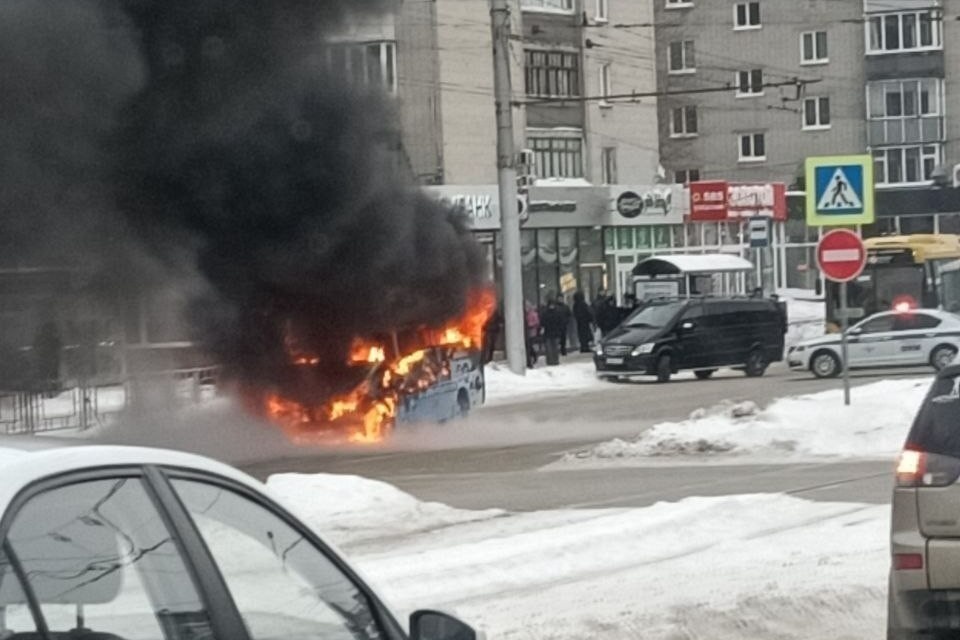    Автобус сгорел моментально. Фото: Лев Модягин