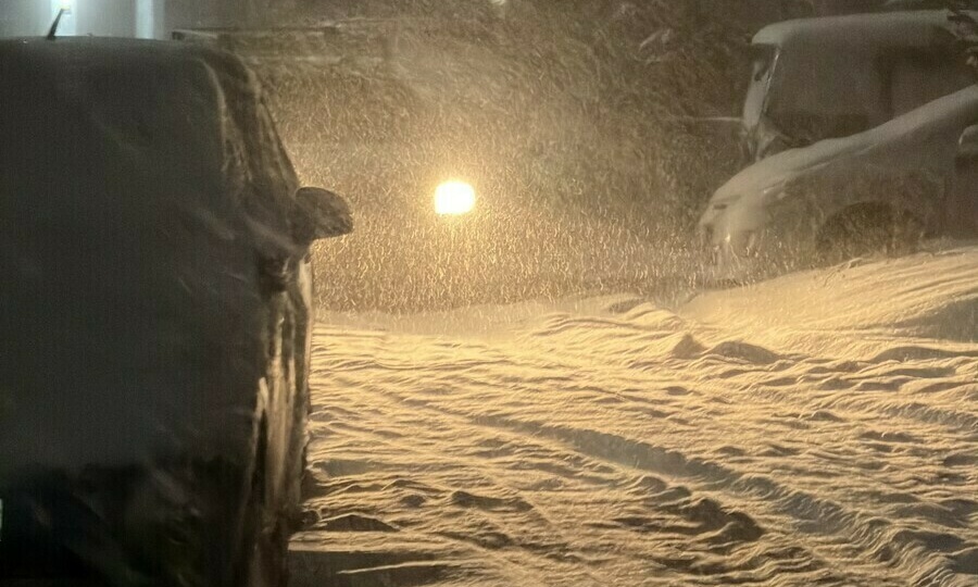 За один снегопад в Благовещенске количество осадков превысило норму месяца