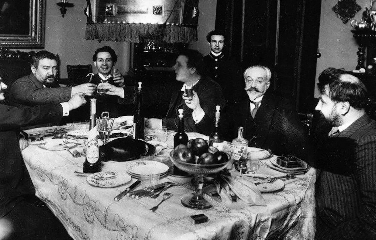 Куприн и Шаляпин отдыхают в ресторане