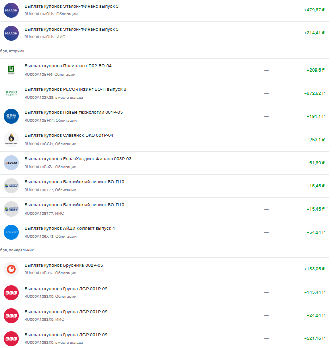 выплаты часть 2