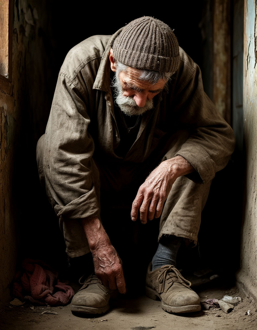 Вернувшийся старик картинка создана ИИ