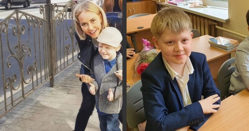    Маша Малиновская с сыном Мироном