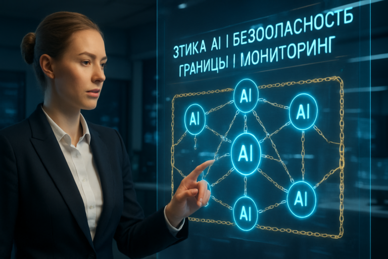    Управление AI: баланс между инновациями и контролем. Ключевые слова: этика, безопасность, границы, мониторинг, регулирование алгоритмов.