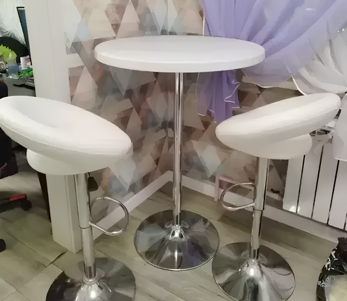 Стол барный Кейт серый 80/110