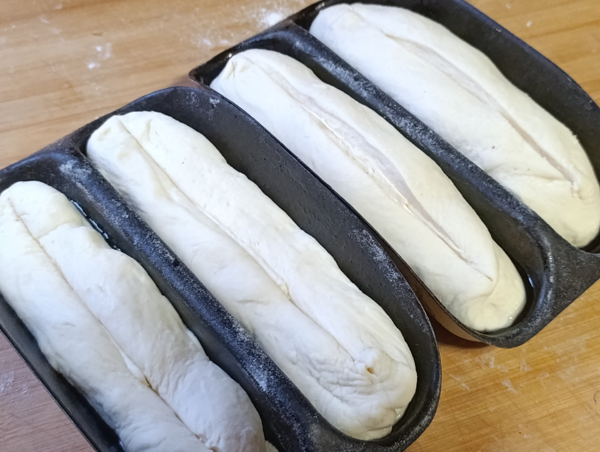 Багеты в формах для выпечки