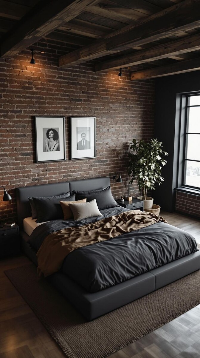 Мебель в спальне в стиле лофт — это про ощущение уверенности и визуального порядка. Она не перетягивает на себя внимание и не старается выглядеть сложнее, чем есть. 