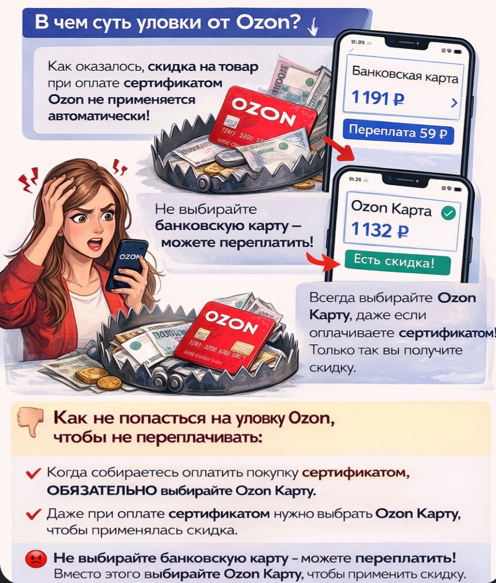 Думала, что экономлю на Ozon, а в итоге переплатила