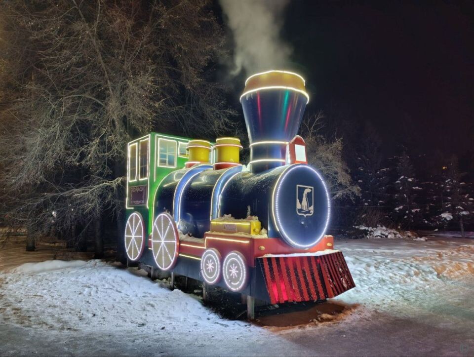    Железнодорожный район в декабре 2025 года. Источник: Barnaul.org