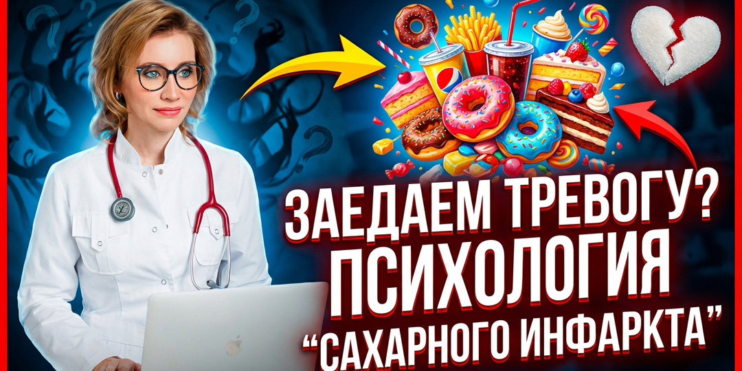 Почему мы заедаем тревогу: психология "сахарного инфаркта"