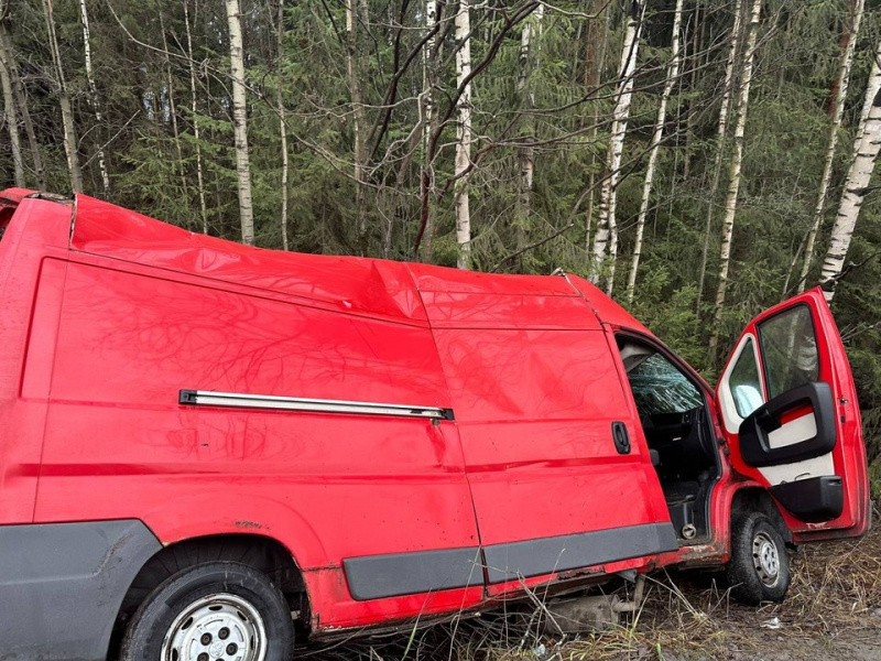   Водитель фургона пострадал в ДТП под Новой ВилгойГосавтоинспекция Карелии