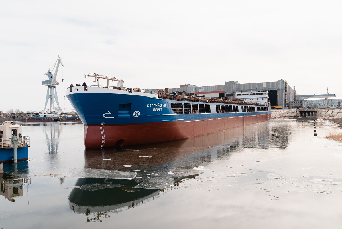 Сухогруз "Касписйский берег" / Фото: пресс-служба АО "ЮЦСС"  📷

