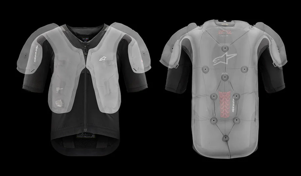 Alpinestars Tech-Air 5 Plasma. Полное покрытие верхней части тела: груди, рёбер, спины, плеч и ключиц.