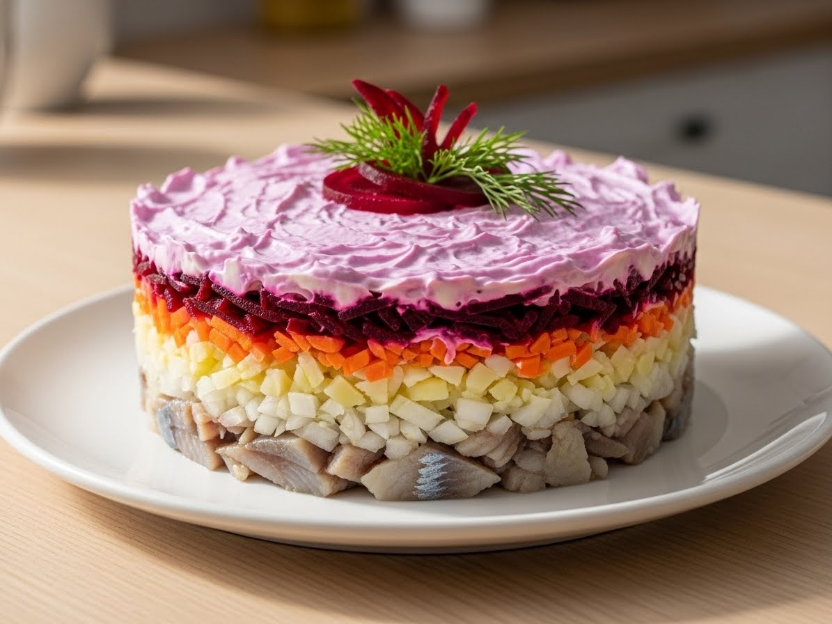 Селедка под шубой - салат классический