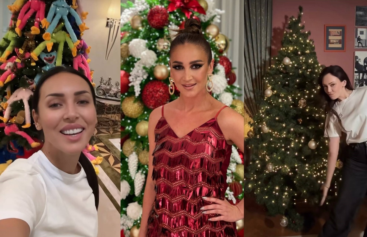 Елки российских звезд. Фото: соцсети