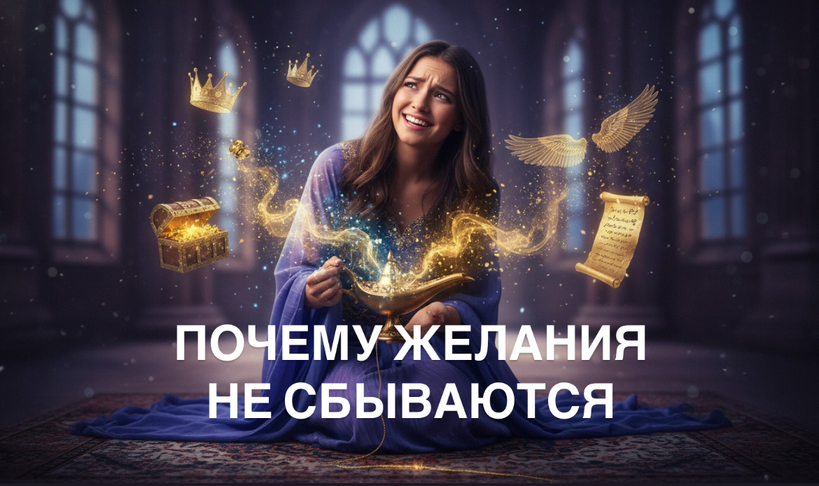Статья психолога Анастасии Кочетковой "Почему желания не сбываются? 5 психологических причин"
