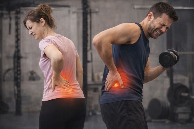 Тренировка, когда болит спина - не лучший вариант
