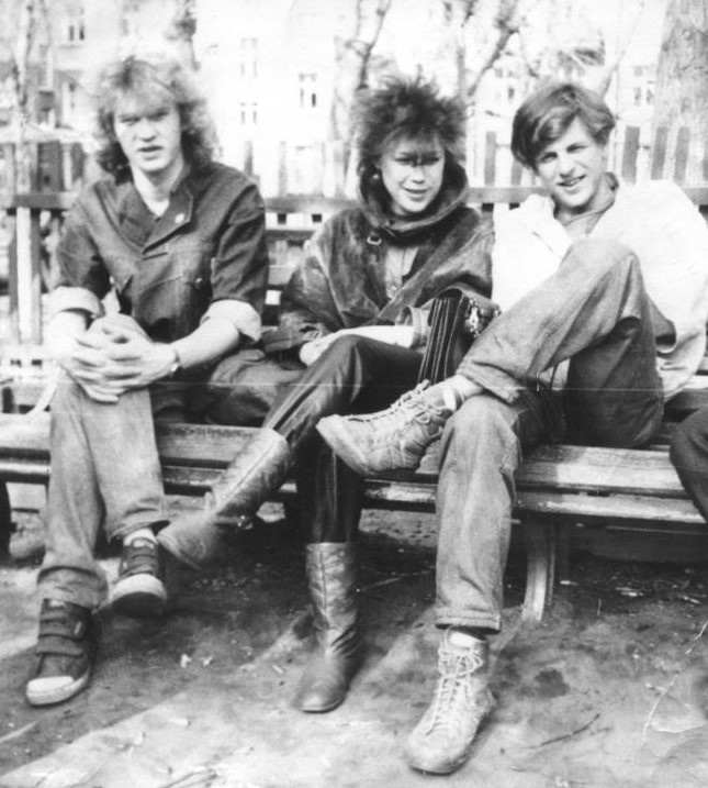 Неформалы в Барнауле 1986 год.