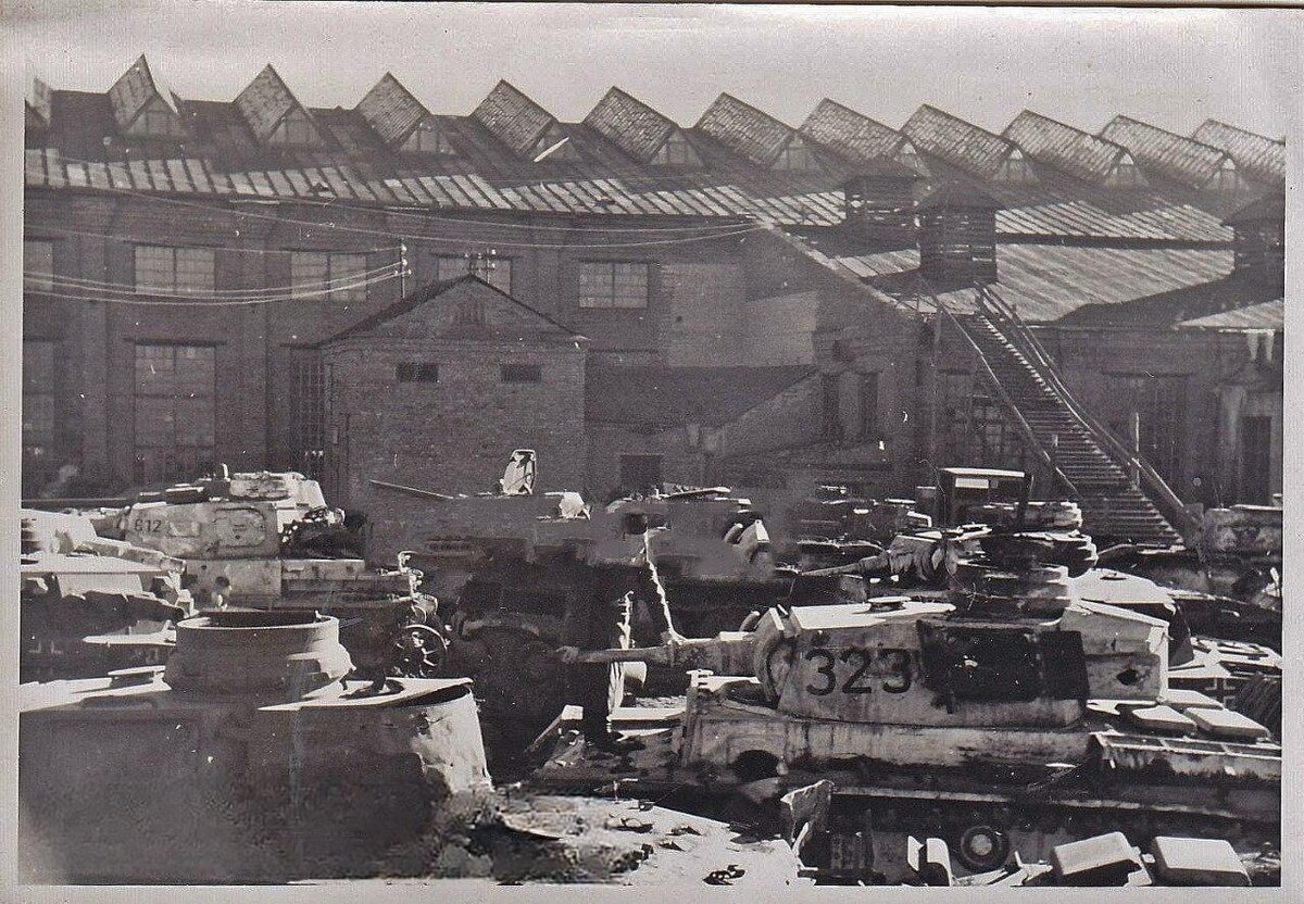 Ремонтный завод Daimler-Benz в Красном Урочище (1943 г)
