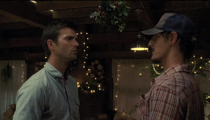 Кадр из сериала "Хевен". 😁 Но нет, на самом деле Дюк и Нейтан настоящие заклятые друзья, ничего такого... 