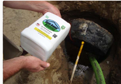 Жидкий гипс для восстановления фильтрующей способности септиков