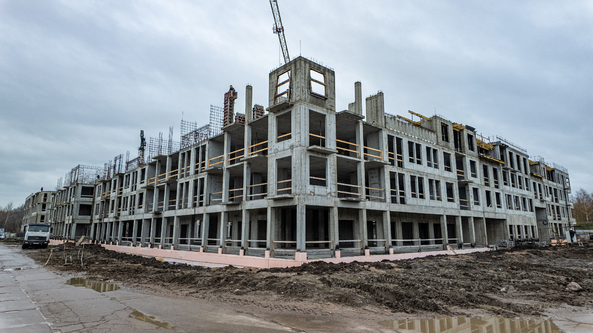 Стройплощадка ЖК «Кронфорт. Центральный» в Кронштадтском районе в Петербурге