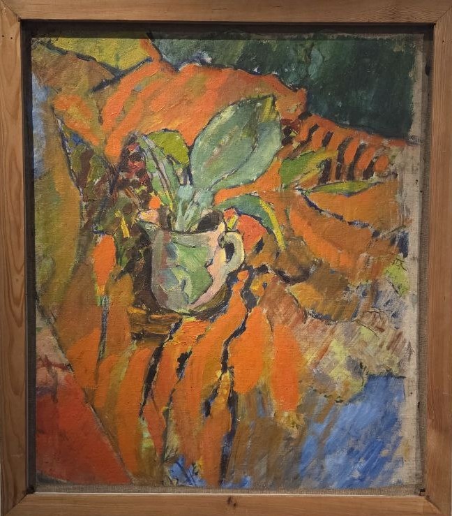 Владимир Татлин. Листья ландышей в кувшине. конец 1900-х холст, масло