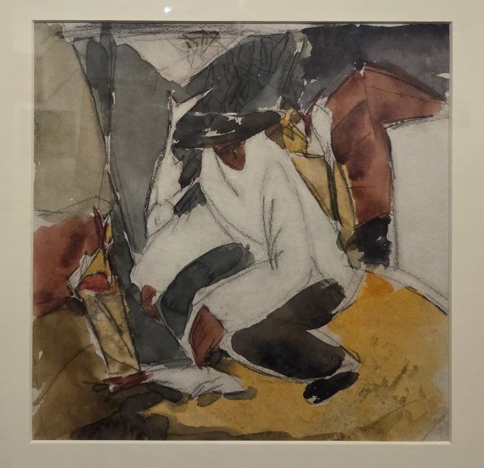 Владимир Татлин. Рыбак. 1911 бумага, акварель, карандаш, уголь