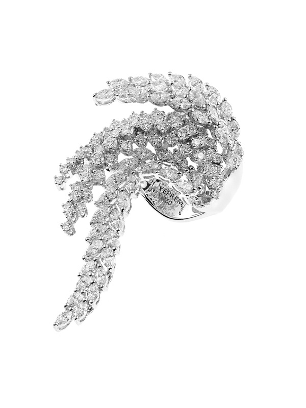 Кольцо Yeprem из белого золота с бриллиантами