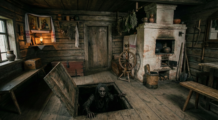 Подпол – одно из излюбленных мест обитания Кикиморы