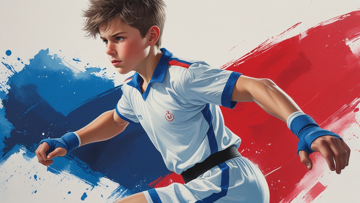 🤖 Иллюстрация улучшена нейросетью | ЦЭС ФЕДАТ | Юный спортсмен готов к рекордам