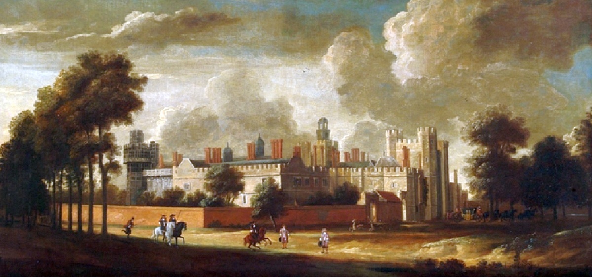 Вид на дворец с северо-востока, картина 1666–1679 годов.