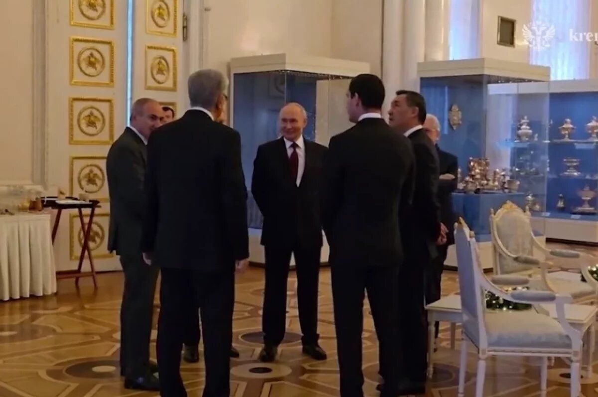    Эрмитаж встретил лидеров стран СНГ на неформальный саммит с Путиным