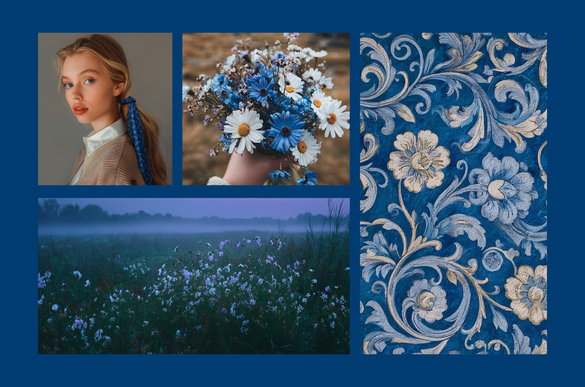 Бренд TRIORA, коллекция Россия: колье и браслет из натурального киантина, шелковый шарфик Твилли