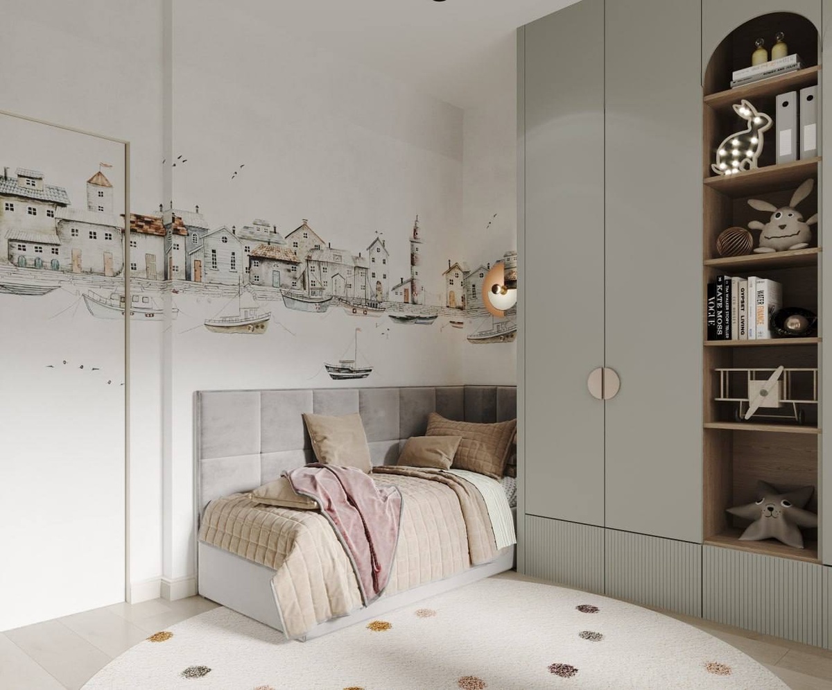 «Уютная кровать с мягким изголовьем - это безопасность и эстетичность.»